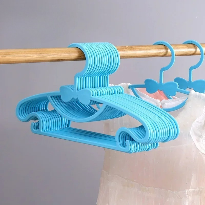 Closet Organizer Baby - ไม้แขวนเสื้อเด็กอเนกประสงค์ น่ารัก ลายโบว์ ใช้ได้ทั้งแบบเปียกและแห้ง ประหยัดพื้นที่ในตู้เสื้อผ้า