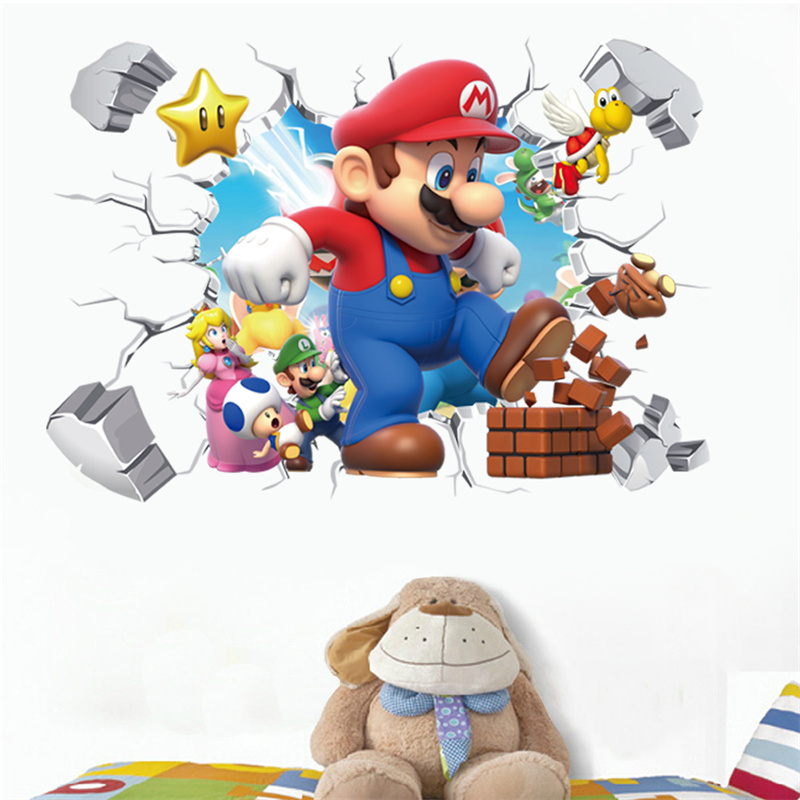 Baby Nursery Package - 3D การ์ตูนอะนิเมะเกมตัวละครสติ๊กเกอร์ติดผนังสำหรับห้องเด็กห้องนั่งเล่นโรงเรียนอนุบาลห้องเด็กอ่อน DIY ตกแต่ง