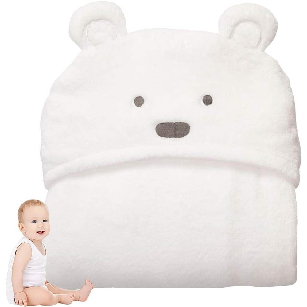 Baby Nursery Girl - หมีน่ารักผ้าเช็ดตัวสําหรับเด็กผ้าเช็ดตัวนุ่มเนอสเซอรี่ผ้าเช็ดตัวผ้าเช็ดตัวชายหาดสําหรับเด็กวัยหัดเดินเด็กชายผ้าฝ้ายอินทรีย์ Unisex
