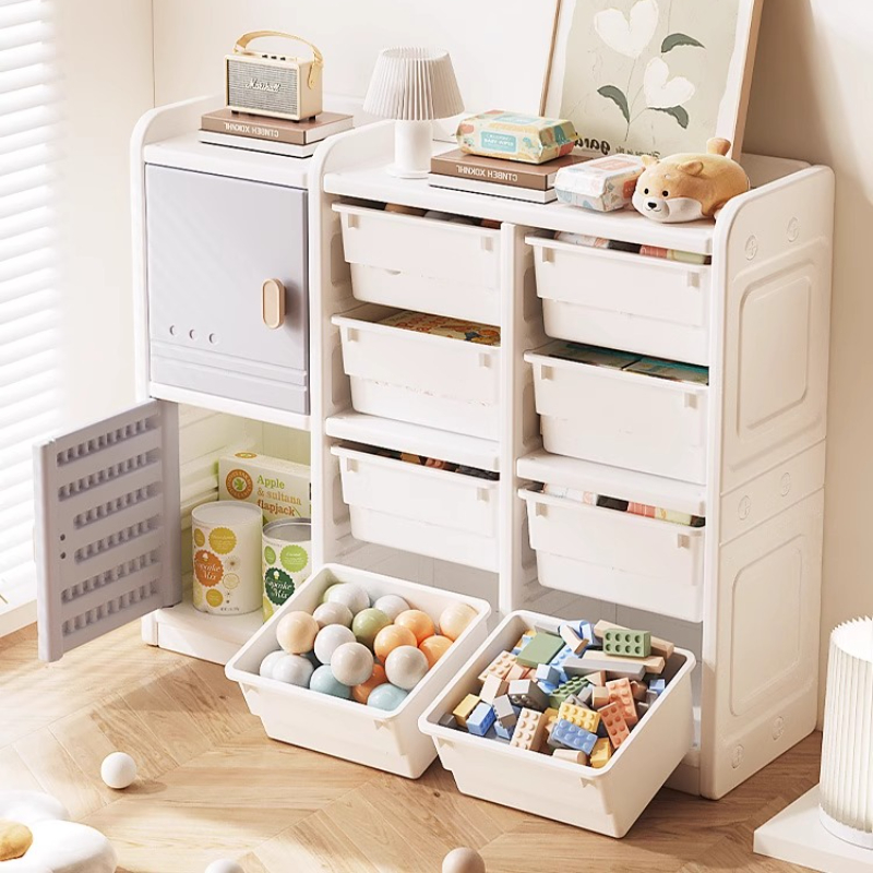 Baby Nursery Bookshelf - ของเล่นเด็กจัดเก็บถังเรียงลําดับเด็ก-ปลอดภัยห้องเด็กเล่นตู้สําหรับเสื้อผ้าเด็กและหนังสือเนอสเซอรี่ชั้นวางหน่วย