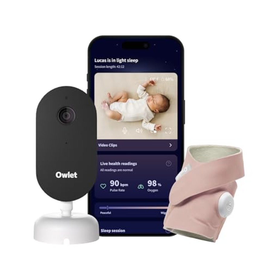 Baby Nursery Videos - กล้องดูเด็กอัจฉริยะสำหรับใช้ในห้องเด็กอ่อน ตัวเครื่องทำจากพลาสติกคุณภาพสูง สีขาว วิดีโอความละเอียด 2K HD