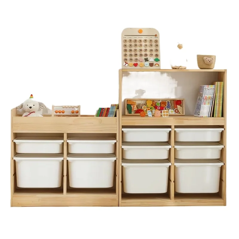 Baby Nursery Bookshelf - ตู้เก็บของเล่นเด็ก ห้องนั่งเล่น ที่เก็บของเล่นเด็ก ตกแต่งห้องเด็ก ชั้นวางหนังสือ ชั้นวางของเด็ก