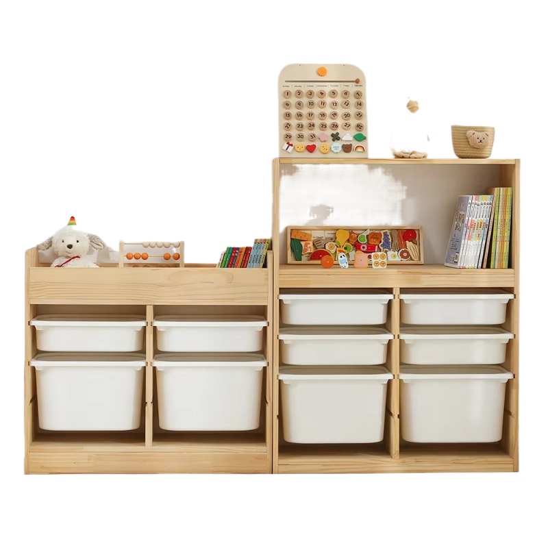 Baby Nursery Bookshelf - ตู้เก็บของเล่นเด็ก ห้องนั่งเล่น ตู้เก็บของเล่นเด็กอ่อน ตกแต่งห้องเด็ก ชั้นวางหนังสือเด็ก ชั้นวางของเด็ก