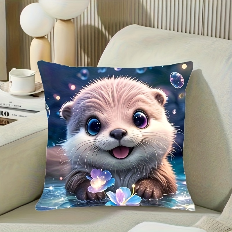 Baby Nursery Ocean Theme - ปลอกหมอนอิงลายลูกนากน่ารัก ธีมสีน้ำมหาสมุทร ของตกแต่งห้องเด็ก ของขวัญ