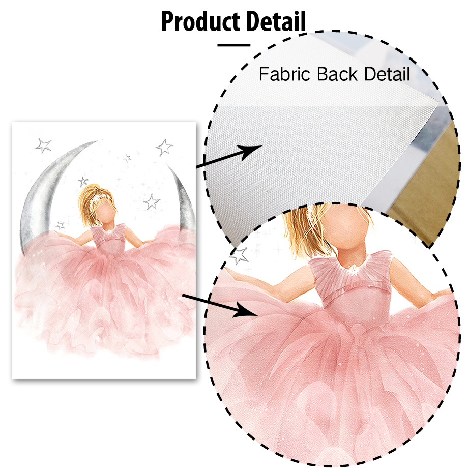 Pink Angel Girl Sun Moon Cloud - Baby Nursery Modern บทวิจารณ์และราคา