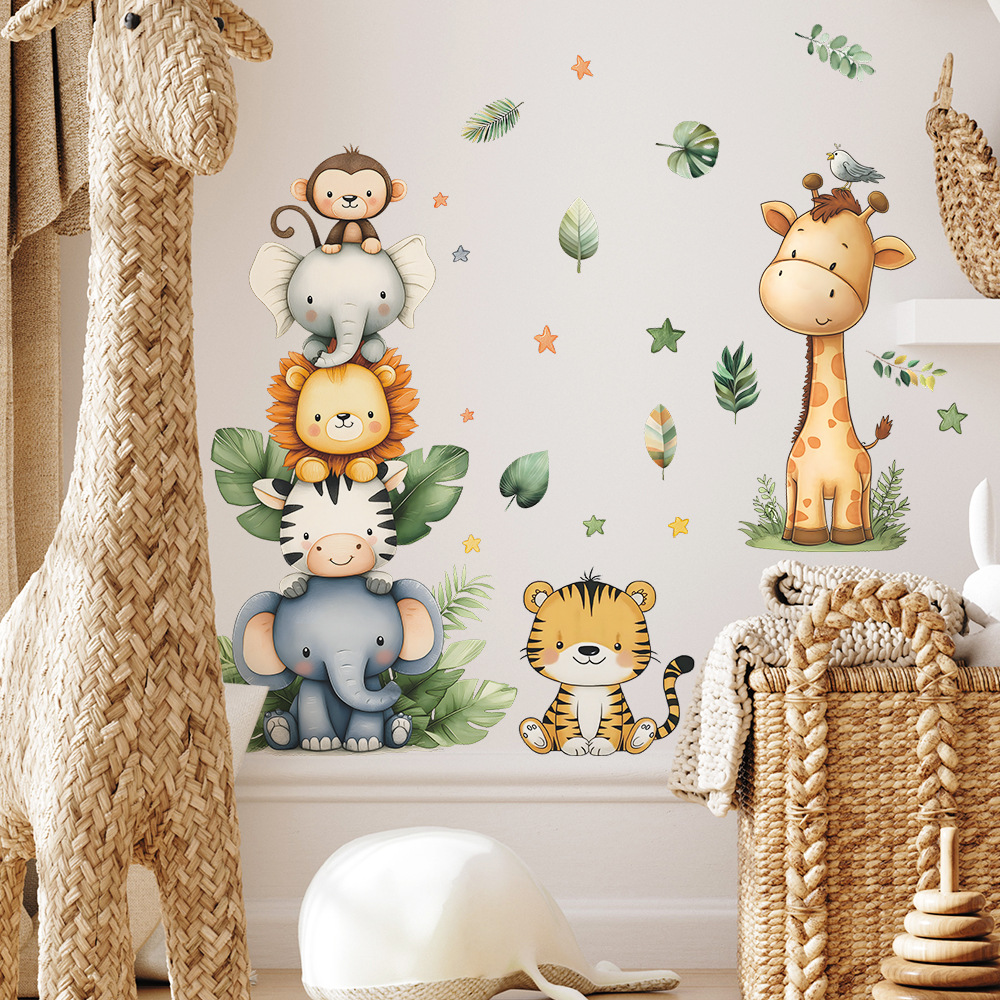 Boho สัตว์ป่าสติ๊กเกอร์ติดผนัง - Baby Nursery Modern บทวิจารณ์และราคา