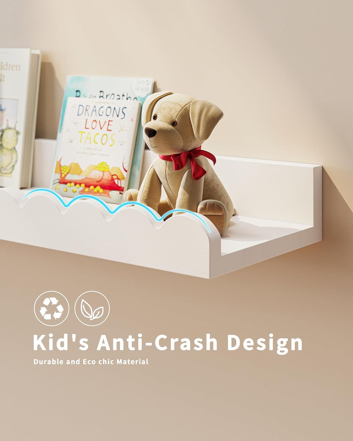 ชุดชั้นวางหนังสือเด็กแบบลอยตัว - Baby Nursery Bookshelf บทวิจารณ์และราคา