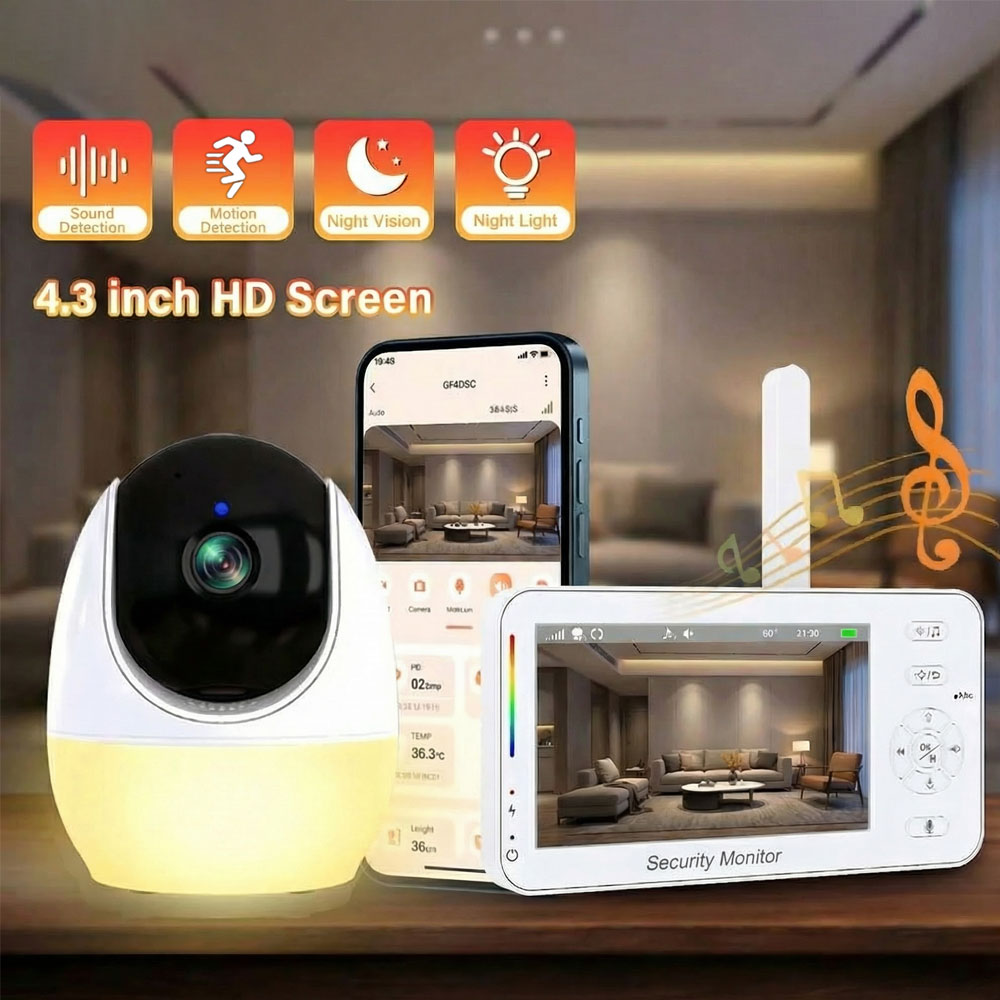 จอภาพวิดีโอสำหรับเด็กขนาด 4.3  - Baby Nursery Videos บทวิจารณ์และราคา