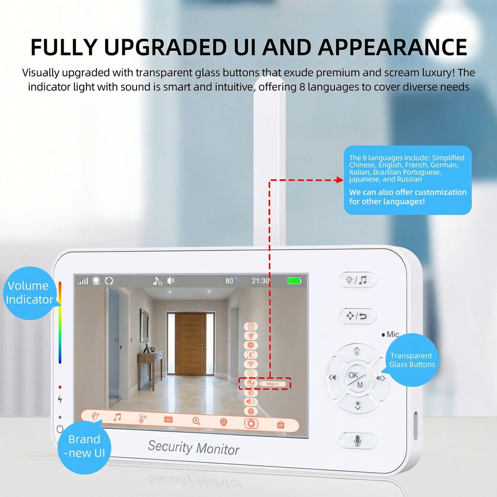 จอภาพวิดีโอสำหรับเด็กขนาด 4.3  - Baby Nursery Videos บทวิจารณ์และราคา