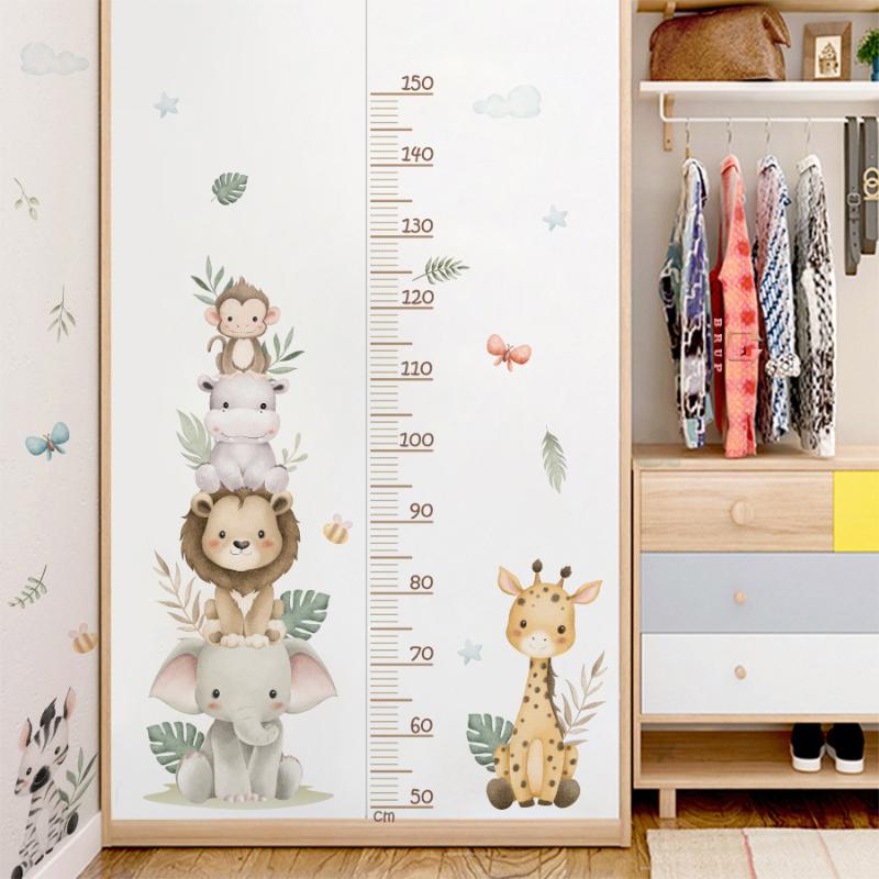 สติกเกอร์แผนภูมิการเจริญเติบโต - Baby Nursery Jungle Animals บทวิจารณ์และราคา