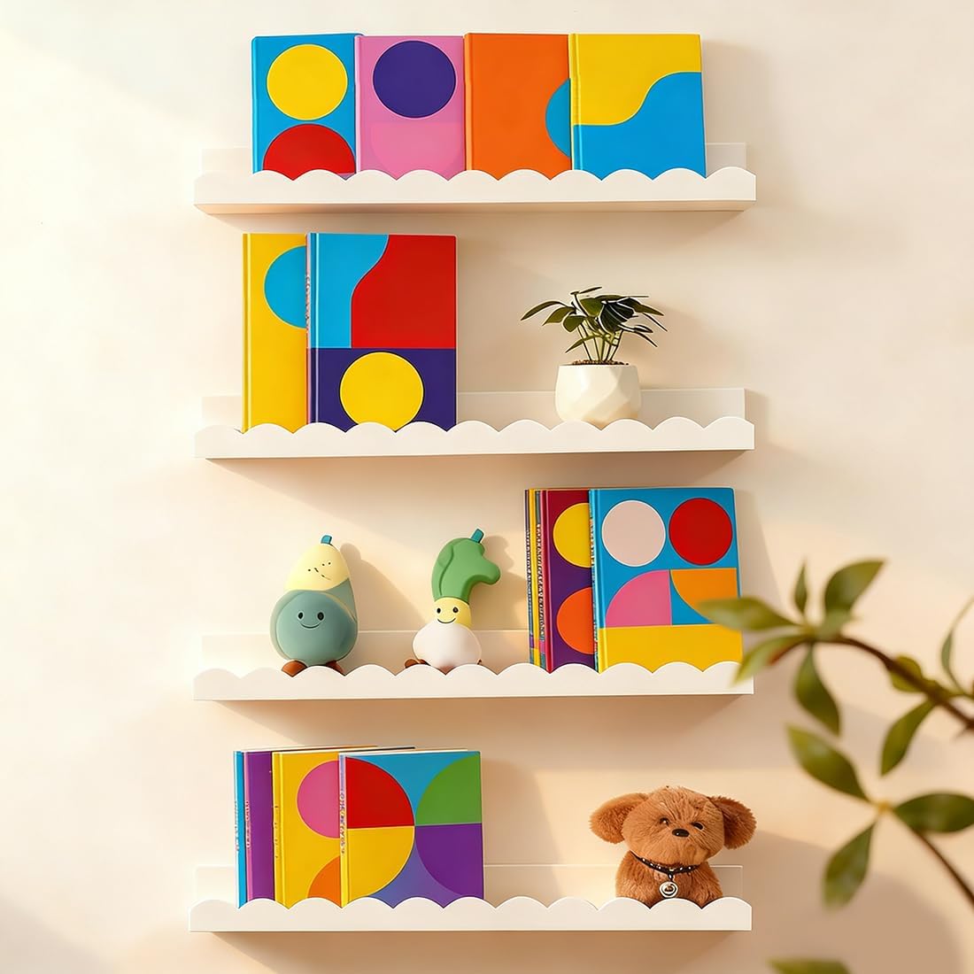 ชุดชั้นวางหนังสือสำหรับเด็กแบบ - Baby Nursery Bookshelf บทวิจารณ์และราคา