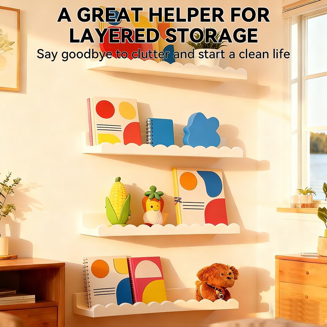 ชุดชั้นวางหนังสือสำหรับเด็กแบบ - Baby Nursery Bookshelf บทวิจารณ์และราคา