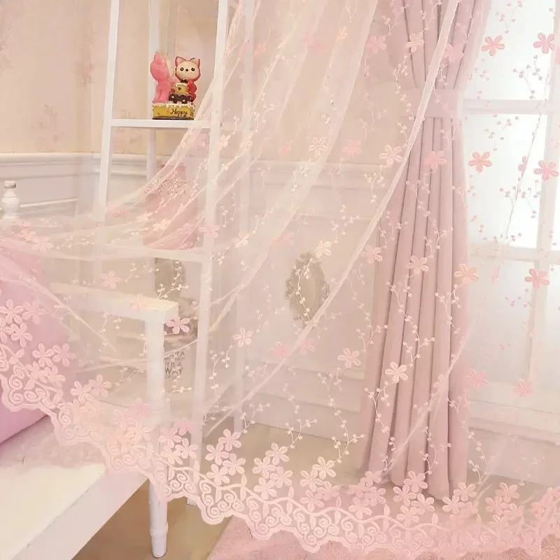 ผ้าม่านโปร่งสีชมพูสไตล์เกาหลี  - Baby Nursery Blackout Curtains บทวิจารณ์และราคา