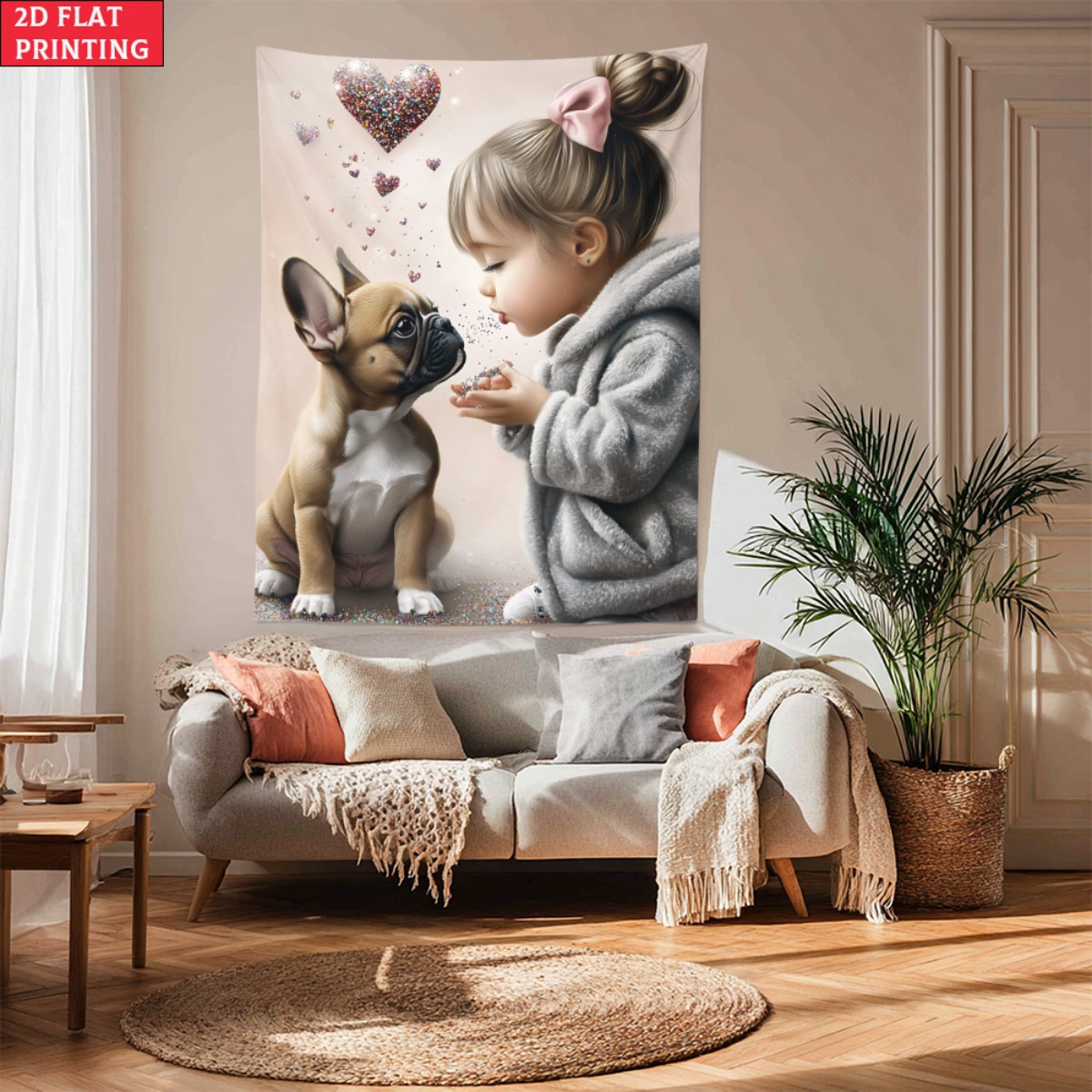 ผ้าแขวนผนังลายเด็กผู้หญิงกับลู - Baby Nursery Modern บทวิจารณ์และราคา
