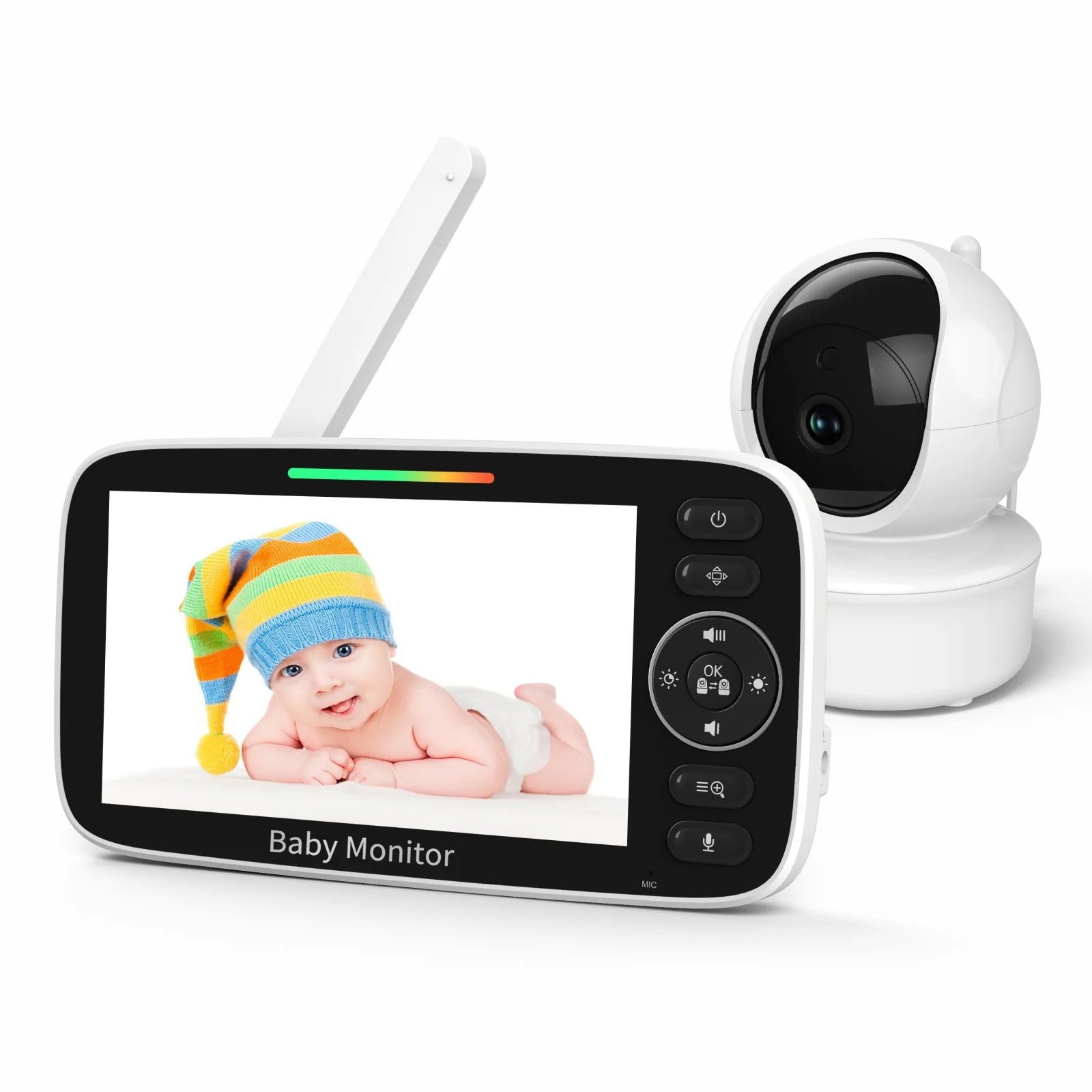 จอภาพดูเด็กพร้อมหน้าจอ LCD 5 น - Baby Nursery Videos บทวิจารณ์และราคา