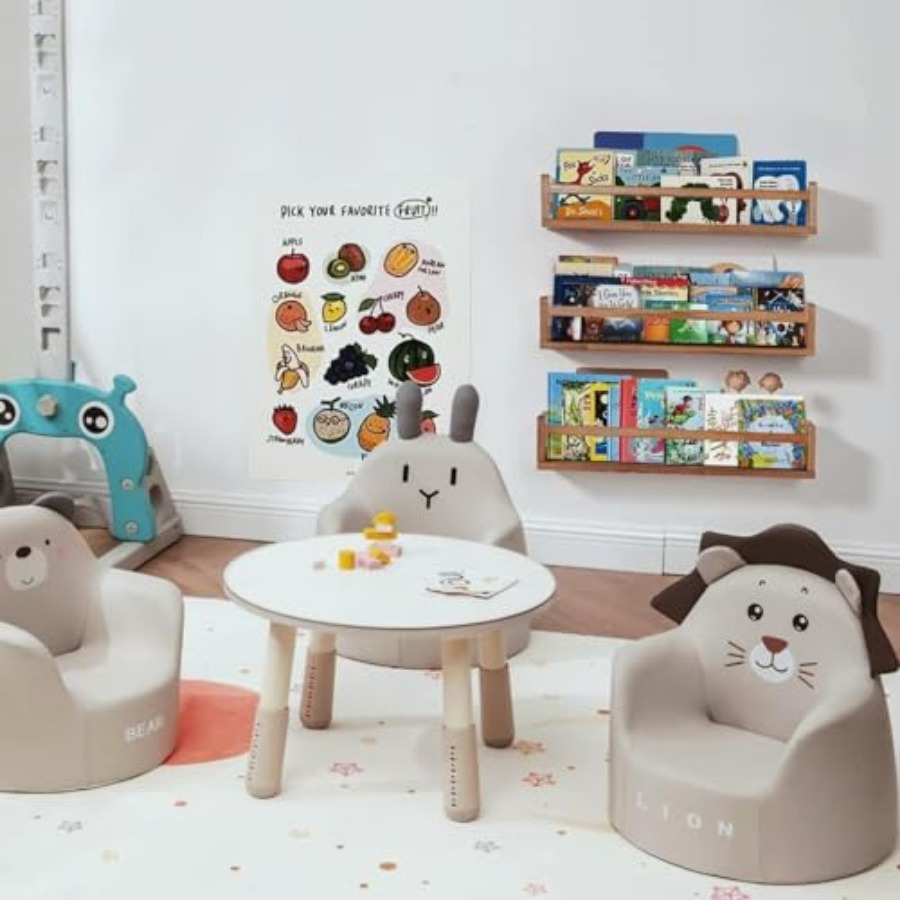 ชั้นวางของในห้องเด็กอ่อน ชั้นว - Baby Nursery Bookshelf บทวิจารณ์และราคา