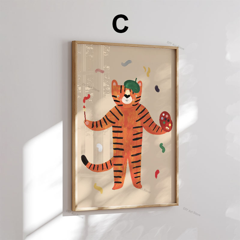 ภาพวาดการ์ตูนสัตว์น่ารักสำหรับ - Baby Nursery Modern บทวิจารณ์และราคา