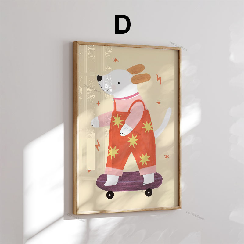 ภาพวาดการ์ตูนสัตว์น่ารักสำหรับ - Baby Nursery Modern บทวิจารณ์และราคา