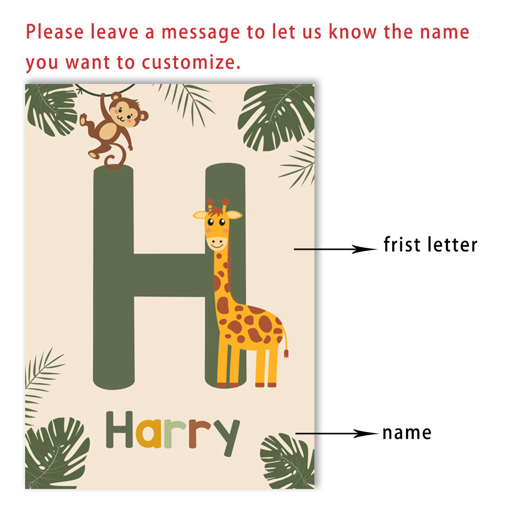Nordic สัตว์ป่าโปสเตอร์ที่กําห - Baby Nursery Jungle Animals บทวิจารณ์และราคา