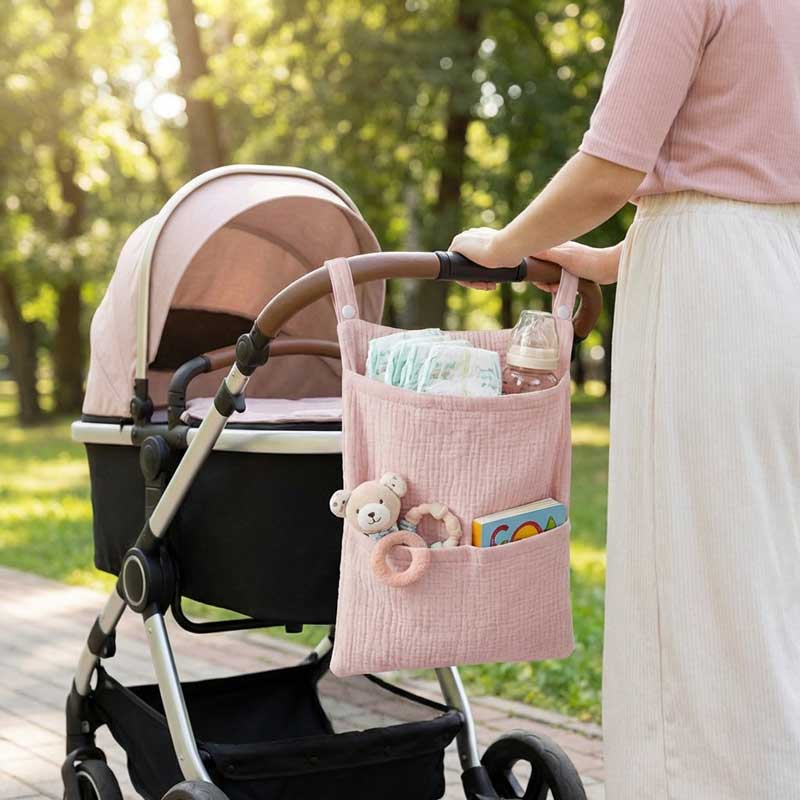 กระเป๋าแขวนรถเข็นเด็กผ้าฝ้ายแท - Baby Nursery Package บทวิจารณ์และราคา