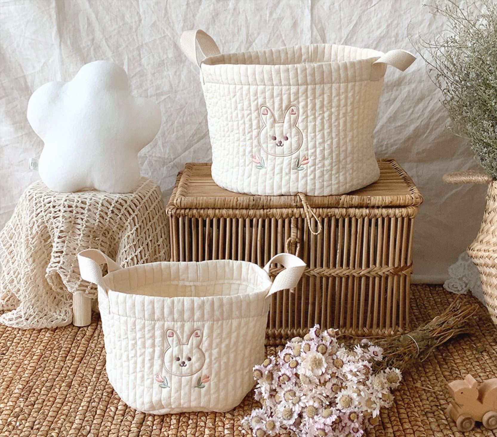 กระเป๋าเก็บผ้าอ้อมเด็กของเล่นบ - Baby Nursery Embroidery บทวิจารณ์และราคา