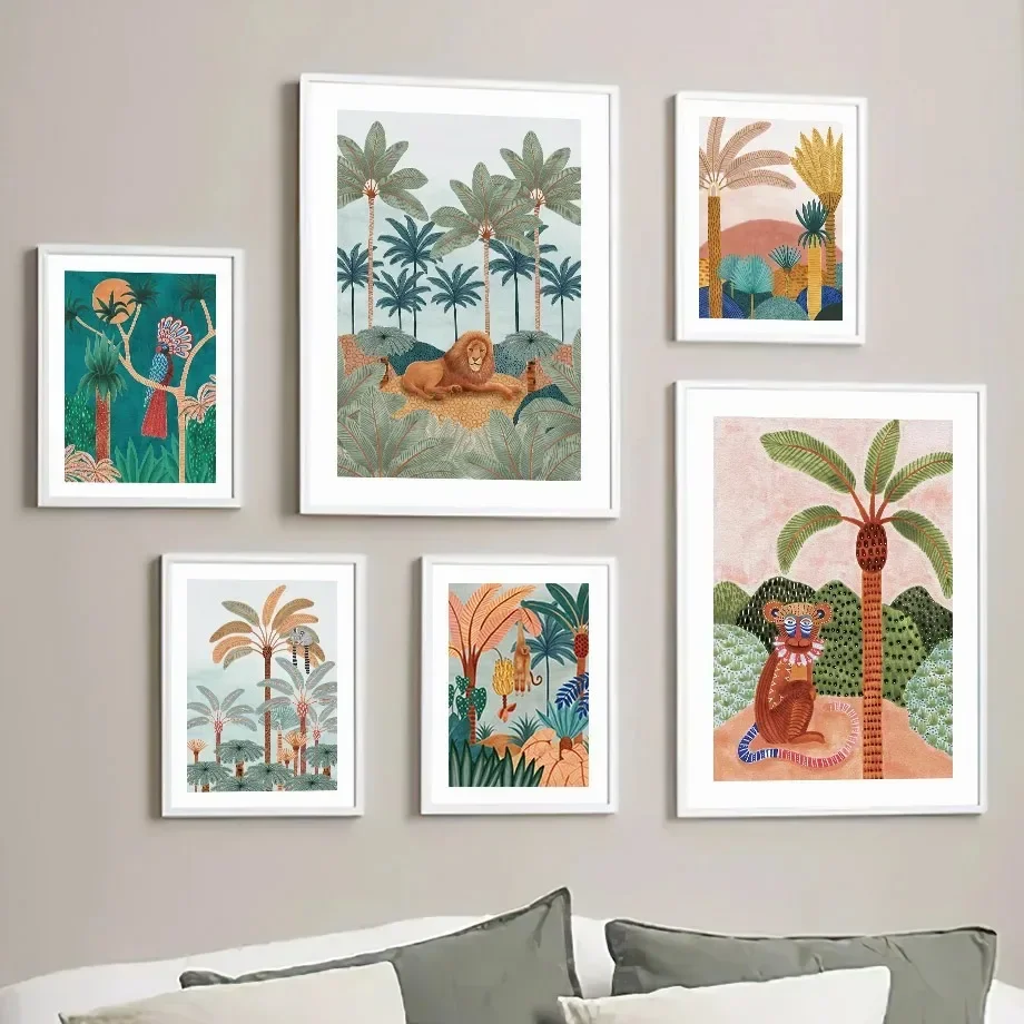 โบโฮ จังเกิ้ล แอนิมอลส์ เสือ ล - Baby Nursery Jungle Animals บทวิจารณ์และราคา