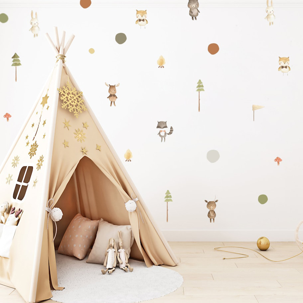การ์ตูนสุนัขจิ้งจอกน่ารักสัตว์ - Baby Nursery Package บทวิจารณ์และราคา
