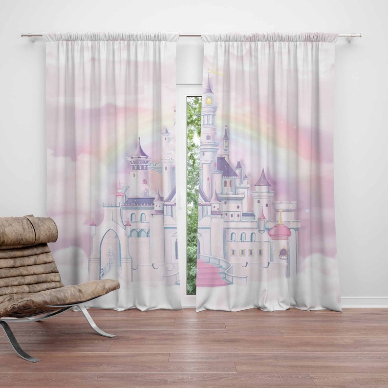 ผ้าม่านปราสาทเจ้าหญิง ผ้าม่านห - Baby Nursery Blackout Curtains บทวิจารณ์และราคา