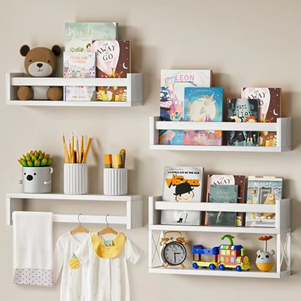 ชั้นวางหนังสือเด็ก QimCoor ชุด - Baby Nursery Bookshelf บทวิจารณ์และราคา