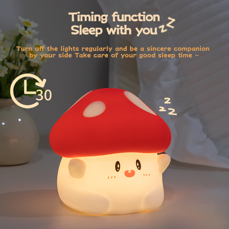 เห็ด Night Light LED ชาร์จ USB - Baby Nursery Night Light บทวิจารณ์และราคา
