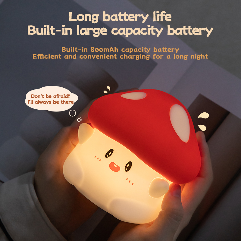 เห็ด Night Light LED ชาร์จ USB - Baby Nursery Night Light บทวิจารณ์และราคา
