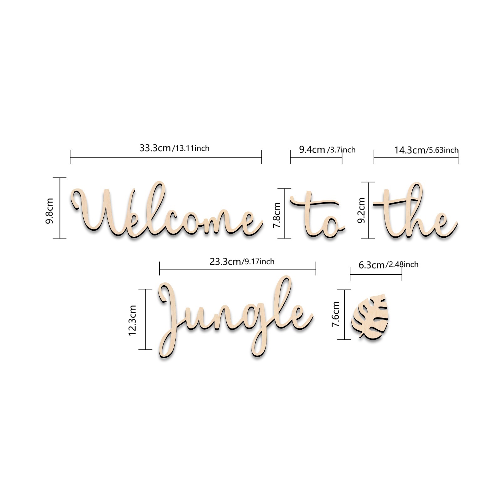 ป้ายไม้ต้อนรับสู่ป่า - ของตกแต - Baby Nursery Jungle Animals บทวิจารณ์และราคา