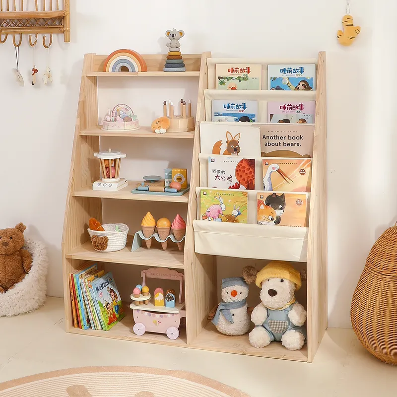 ชั้นวางของเล่นและชั้นวางหนังสื - Baby Nursery Bookshelf บทวิจารณ์และราคา