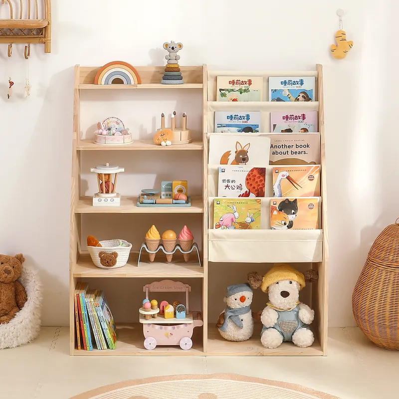 ชั้นวางของเล่นและชั้นวางหนังสื - Baby Nursery Bookshelf บทวิจารณ์และราคา