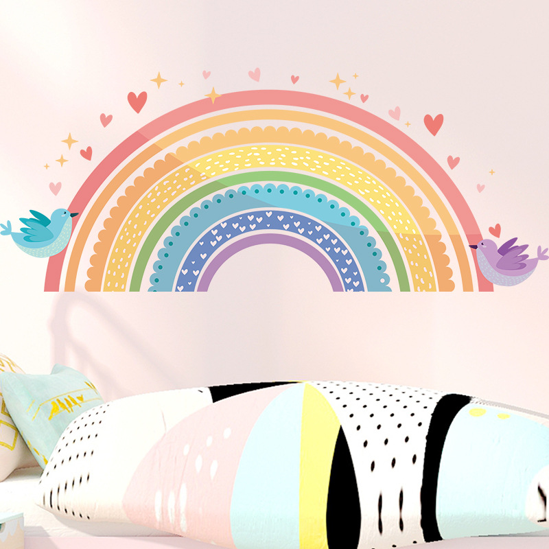 สติ๊กเกอร์ติดผนังรูปนกสีรุ้งหล - Baby Nursery Package บทวิจารณ์และราคา