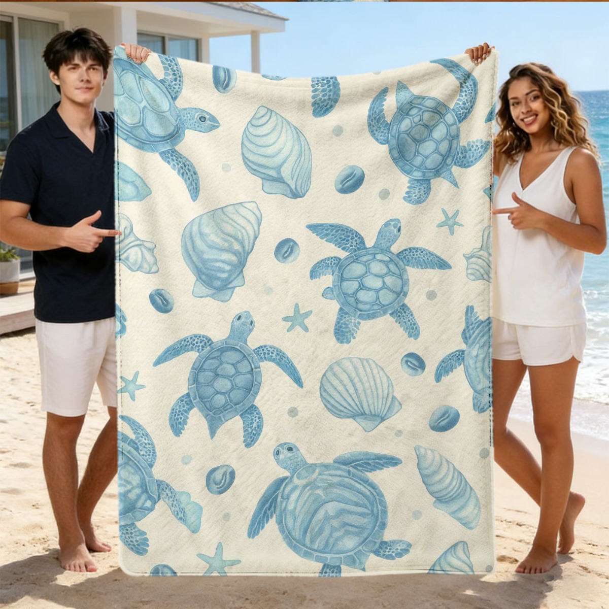 ผ้าห่มลายเต่าทะเลน่ารักสำหรับต - Baby Nursery Ocean Theme บทวิจารณ์และราคา
