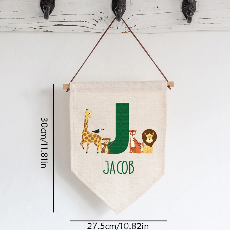 ธงแขวนผนังรูปสัตว์ป่าแบบกำหนดเ - Baby Nursery Jungle Animals บทวิจารณ์และราคา