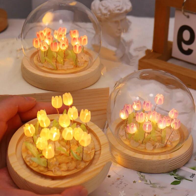 ดอกทิวลิปประดิษฐ์ดอกไม้ Night  - Baby Nursery Night Light บทวิจารณ์และราคา